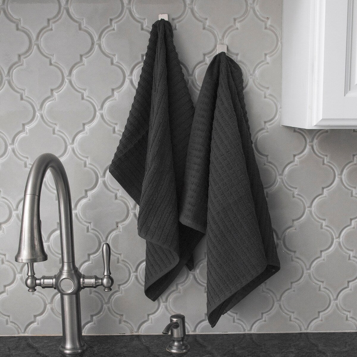RITZ Royale Solid Cotton Kitchen Towels (Set of 2)