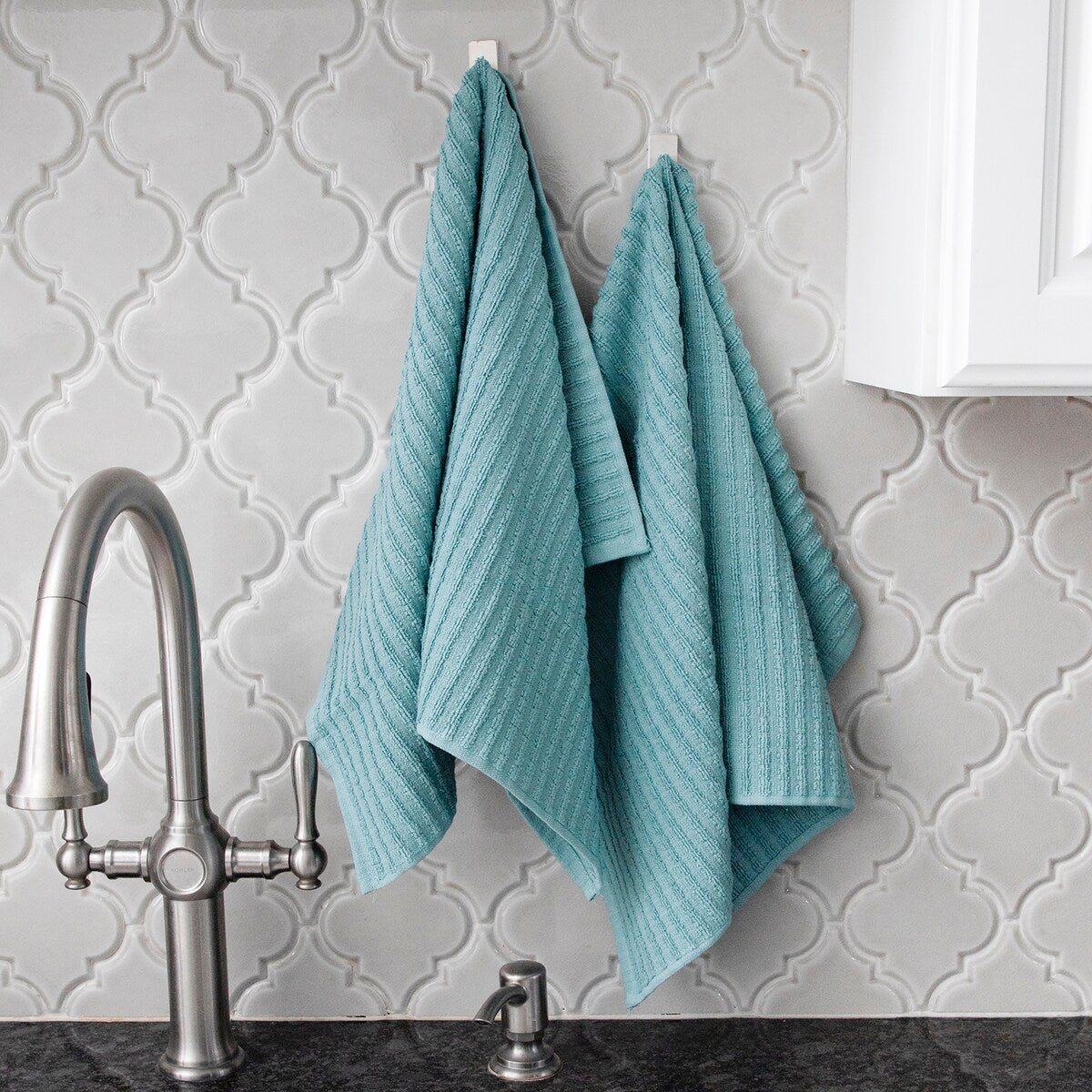 RITZ Royale Solid Cotton Kitchen Towels (Set of 2)