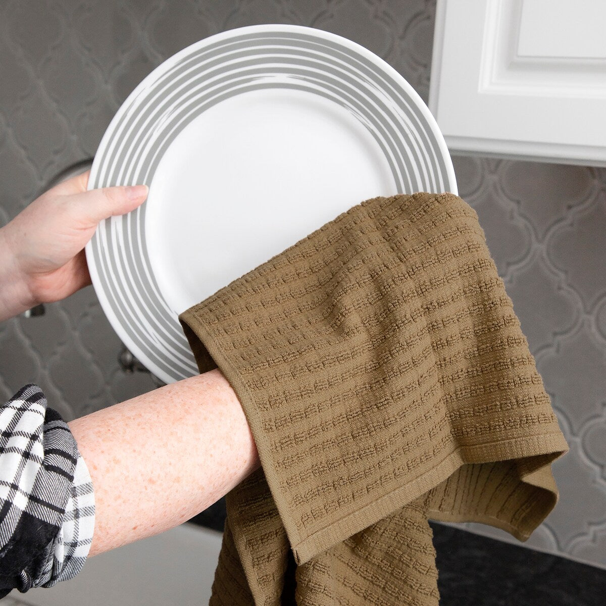 RITZ Royale Solid Cotton Kitchen Towels (Set of 2)
