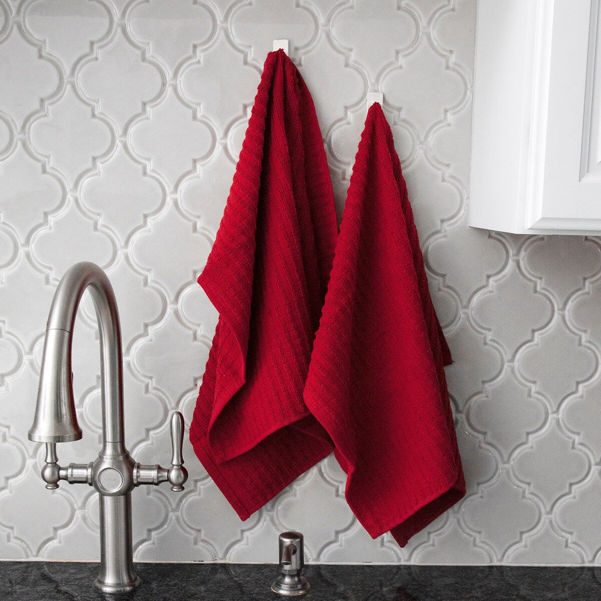 RITZ Royale Solid Cotton Kitchen Towels (Set of 2)