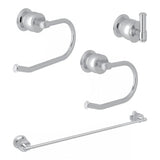 ROHL KA-MBN-4-APC Michael Berman Zephyr 4-Piece Bathroom Accessory Kit, Polished Chrome