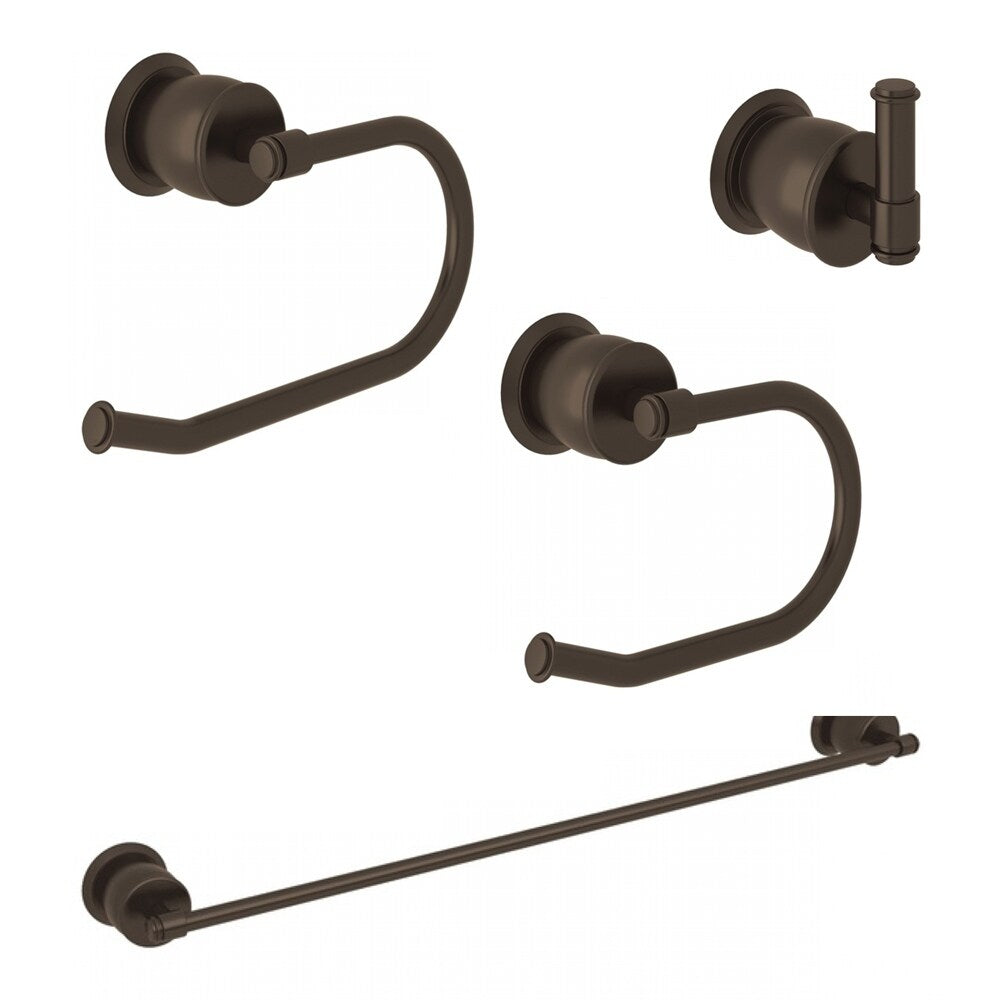 ROHL KA-MBN-4-APC Michael Berman Zephyr 4-Piece Bathroom Accessory Kit, Polished Chrome