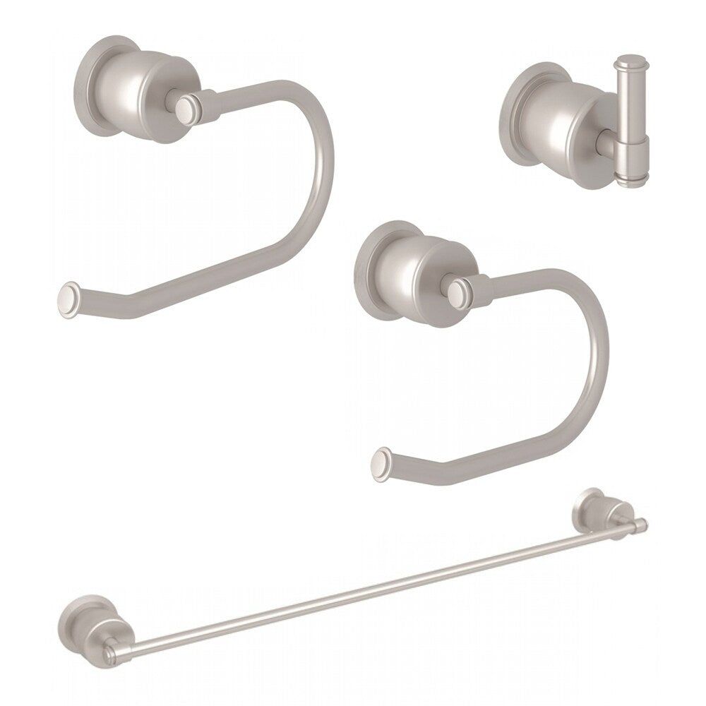 ROHL KA-MBN-4-APC Michael Berman Zephyr 4-Piece Bathroom Accessory Kit, Polished Chrome