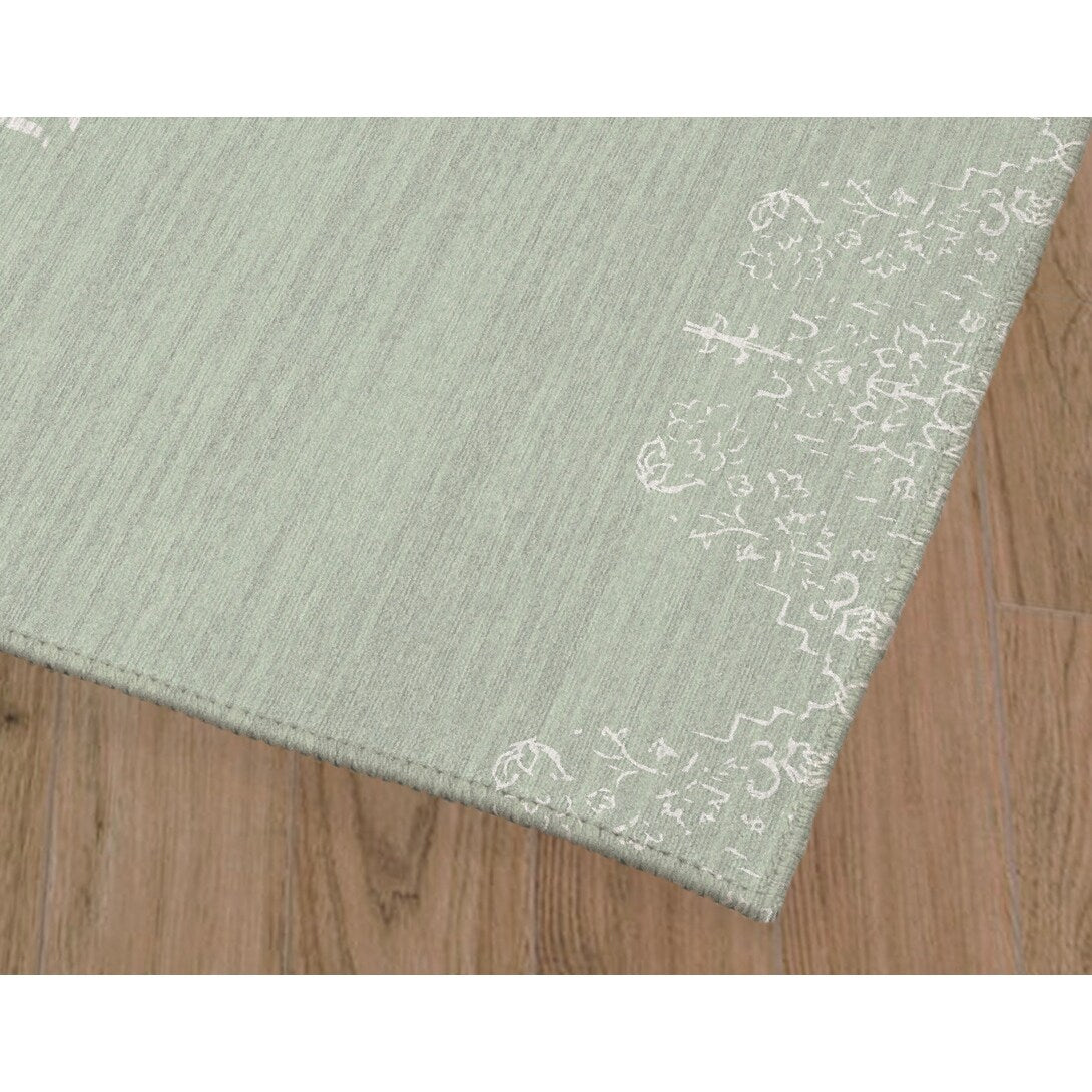 ROMIE GREEN Kitchen Mat By Kavka Designs