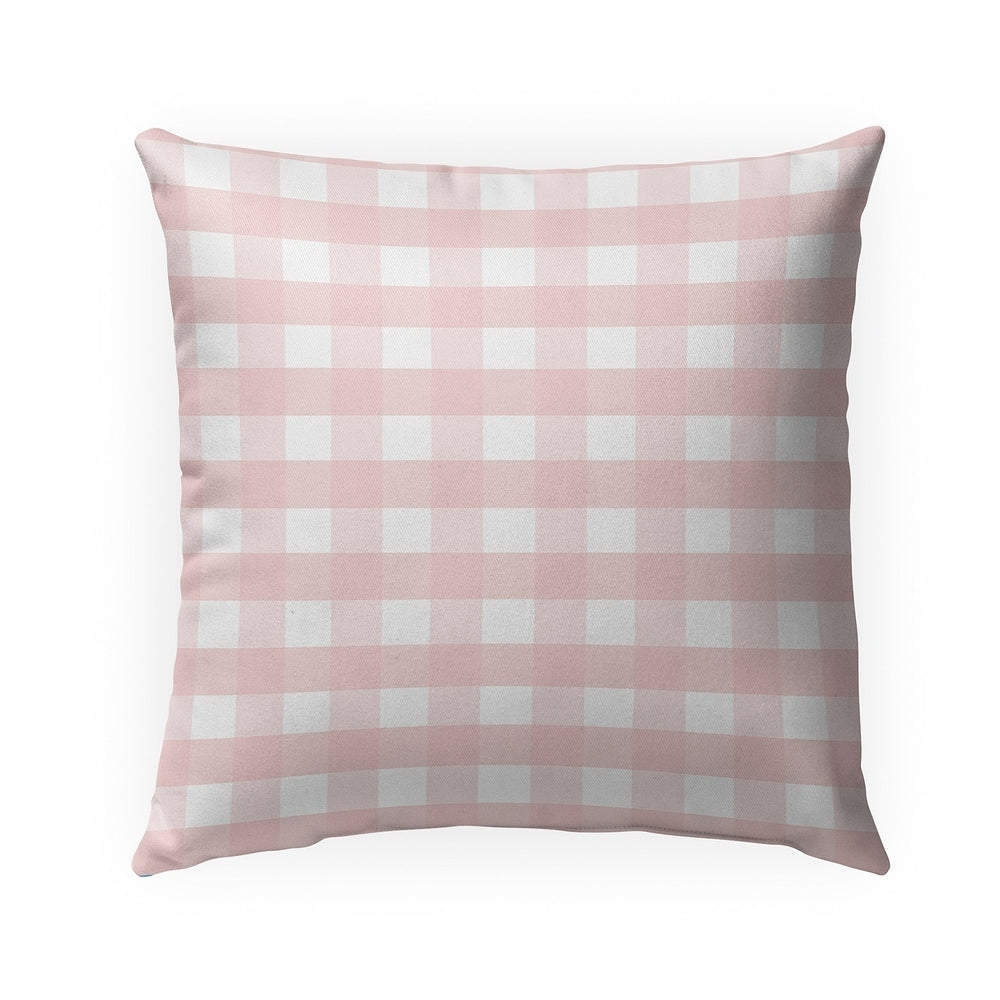 ROSE GINGHAM DREAM Indoor|Outdoor Pillow By Kavka Designs - 18" x 18"