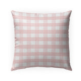 ROSE GINGHAM DREAM Indoor|Outdoor Pillow By Kavka Designs - 18" x 18"