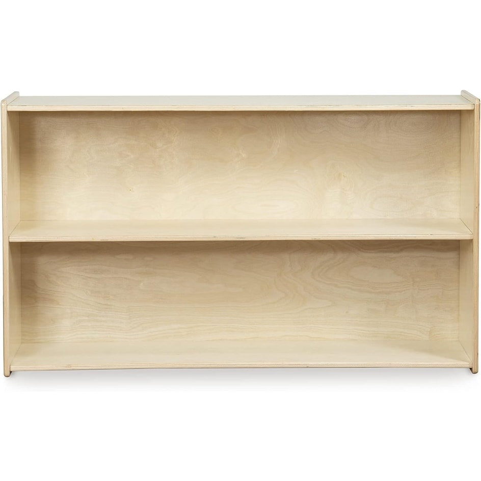 RRI Goods 2-Shelf Montessori Bookshelf, 46.75" W Horizontal Bookshelves for Toddlers, Wooden Kid Storage Organizer