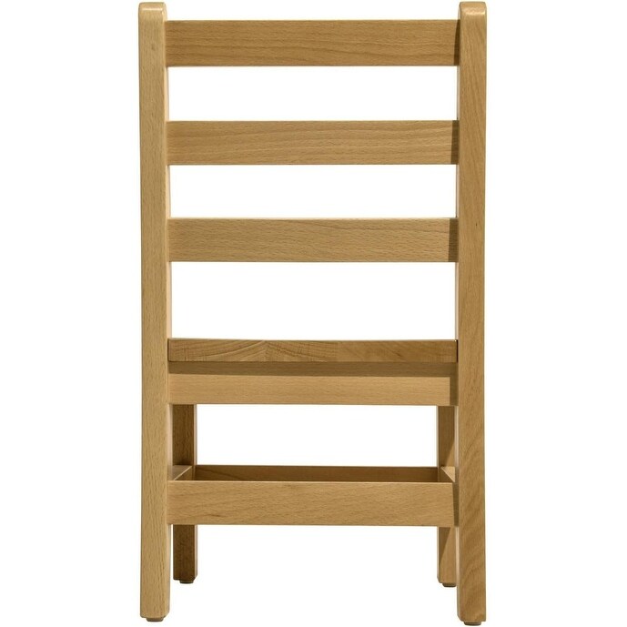 RRI Goods Ladderback Kids Chair, Classroom Seating Toddler Fully Assembled Beechwood Chair Set of 2