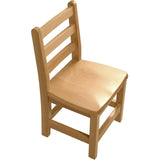 RRI Goods Ladderback Kids Chair, Classroom Seating Toddler Fully Assembled Beechwood Chair Set of 2