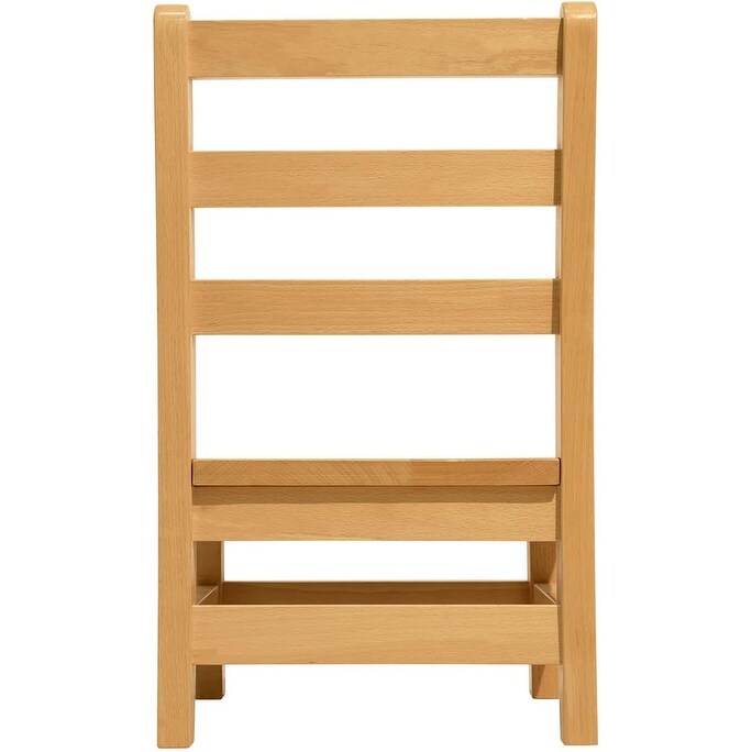 RRI Goods Ladderback Kids Chair, Classroom Seating Toddler Fully Assembled Beechwood Chair Set of 2