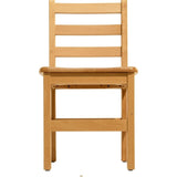 RRI Goods Ladderback Kids Chair, Classroom Seating Toddler Fully Assembled Beechwood Chair Set of 2