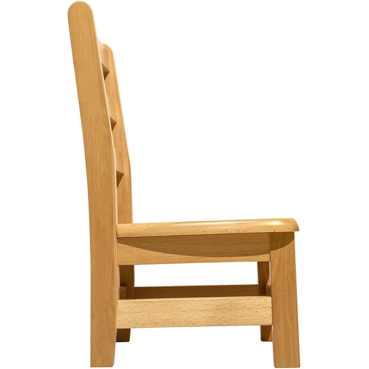 RRI Goods Ladderback Kids Chair, Classroom Seating Toddler Fully Assembled Beechwood Chair Set of 2