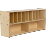 RRI Goods Wall Mount Baby Diaper Caddy Organizer with Storage Unit, 100% Birch Plywood Storing Kids Diapers, Wipes in Nursery