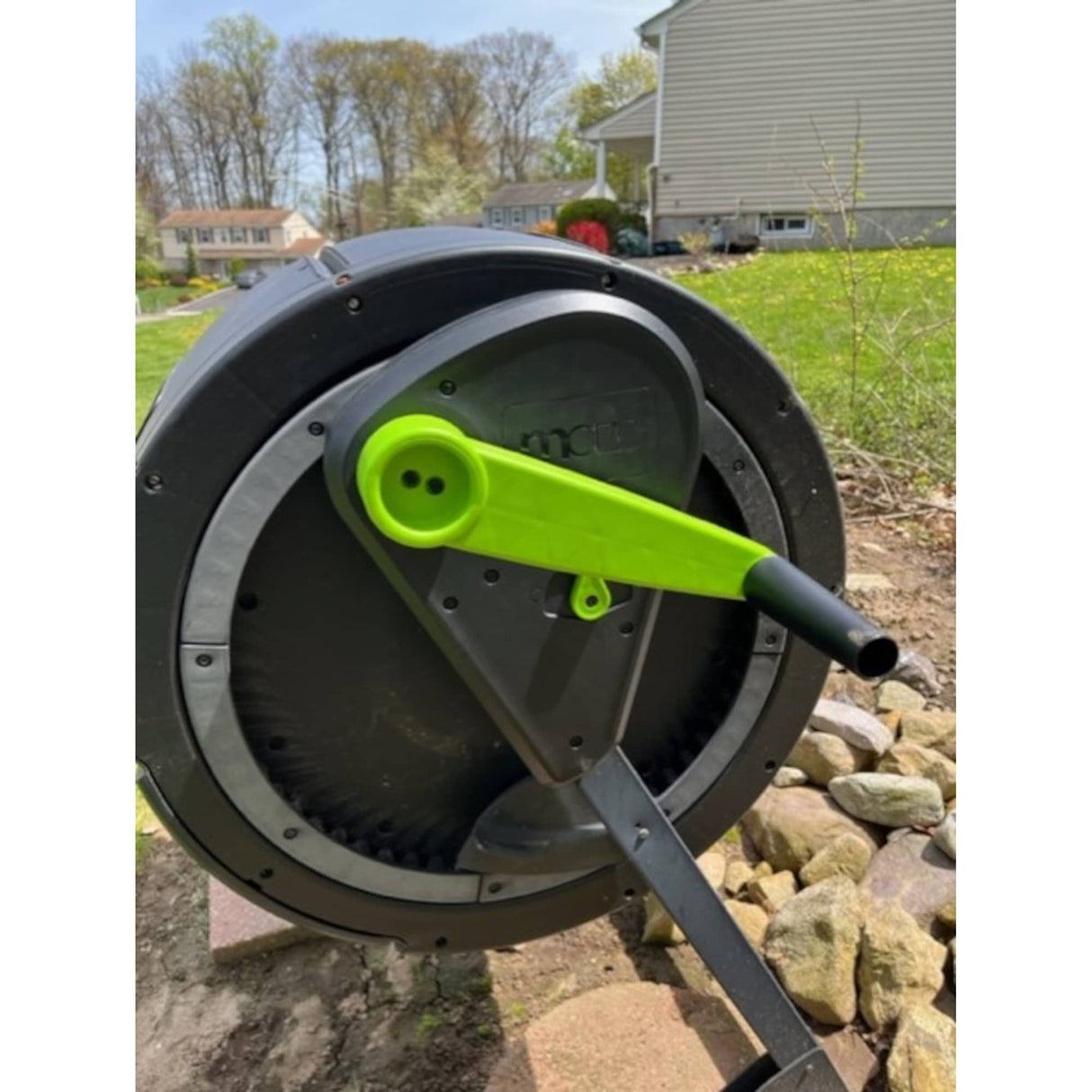 RSI-MAZE Two Stage 65 Gallon Compost Tumbler with Easy Turn Kit