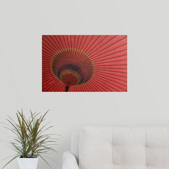 Rachel Lewis Poster Print entitled Japanese umbrella, Kinki, Nara, Japan, North-East Asia - Multi