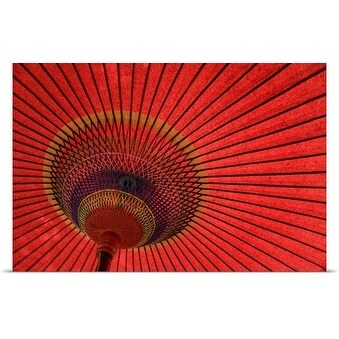 Rachel Lewis Poster Print entitled Japanese umbrella, Kinki, Nara, Japan, North-East Asia - Multi