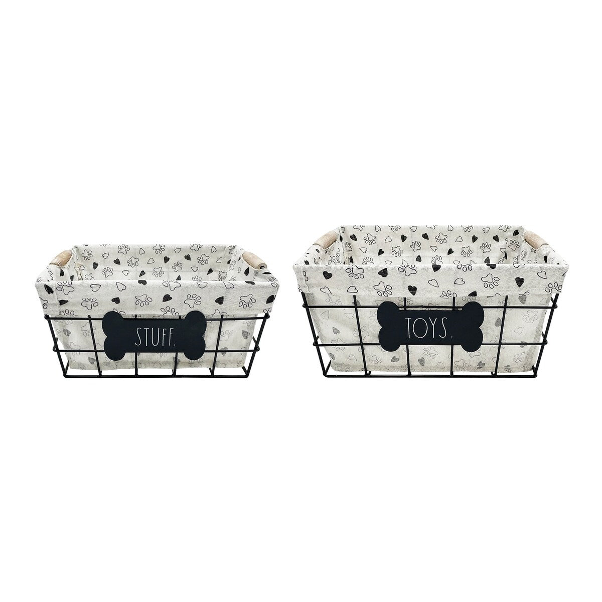 Rae Dunn Pet Storage Baskets Set of 2