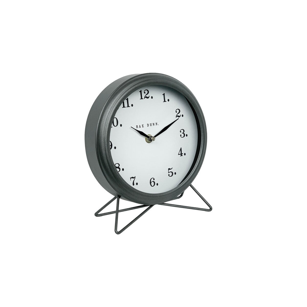 Rae Dunn Round Metal Desk Clock