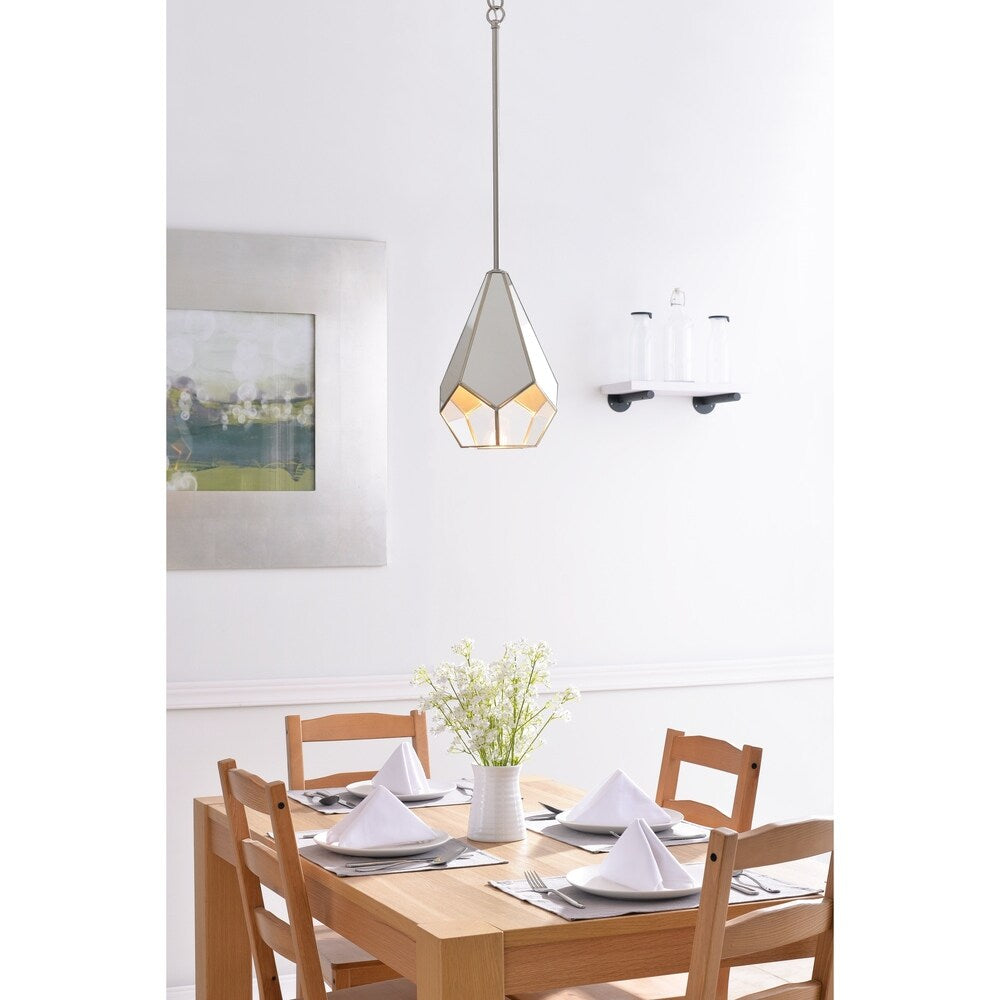 Raegan 14" Stainless Steel 1 Light Pendant
