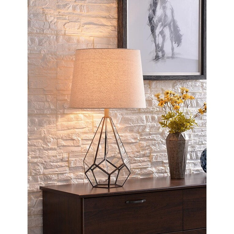Raegan 26.5" Burnished Antique Metal Table Lamp
