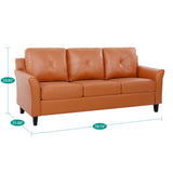 Raelynn Button Tufted Sofa Affordable Modern Sofa - Microfiber Couch for Small Spaces, Living Room, Bedroom