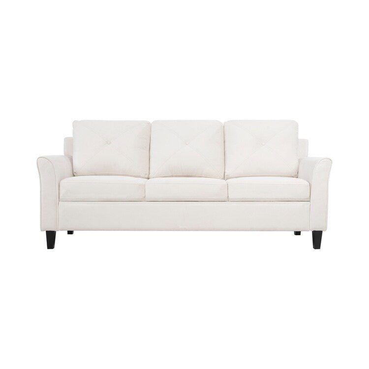 Raelynn Button Tufted Sofa Affordable Modern Sofa - Microfiber Couch for Small Spaces, Living Room, Bedroom