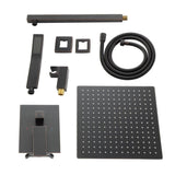 Kichae 12-Inch Rain Shower System Wall Mounted Waterfall Shower System With Rough-In Valve Body and Trim
