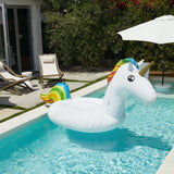 Rainbow Large Unicorn Children's Inflatable Swimming Pool Float