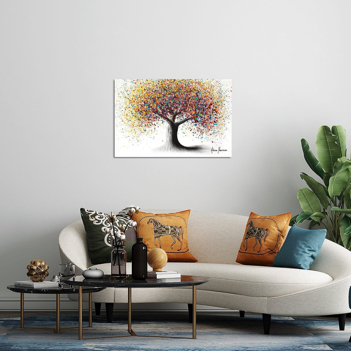 Rainbow Soul Tree Print On Acrylic Glass by Ashvin Harrison