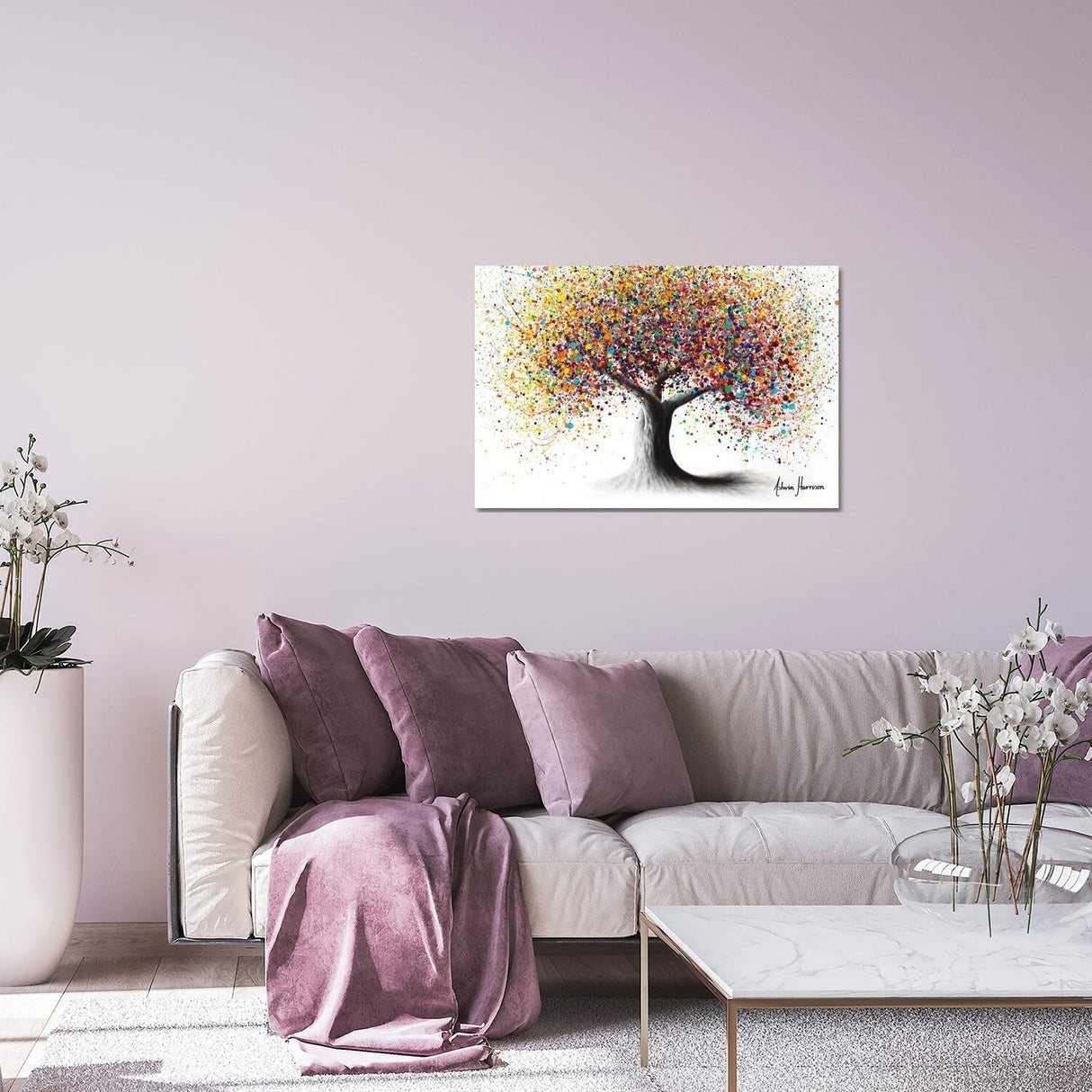 Rainbow Soul Tree Print On Acrylic Glass by Ashvin Harrison