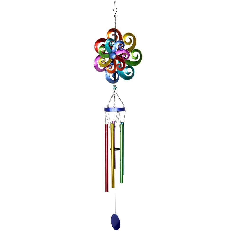 Rainbow Spinning Wind Chime
