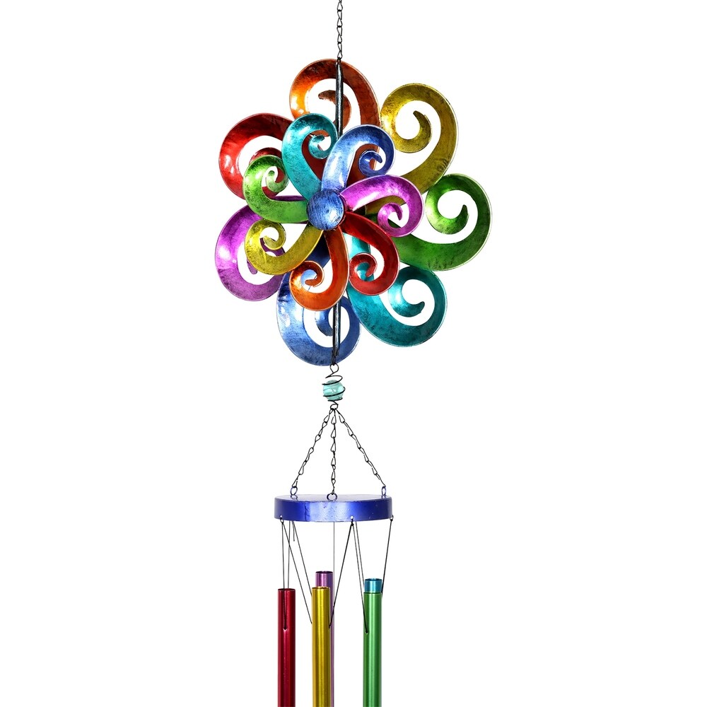 Rainbow Spinning Wind Chime