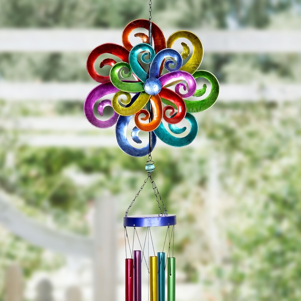 Rainbow Spinning Wind Chime
