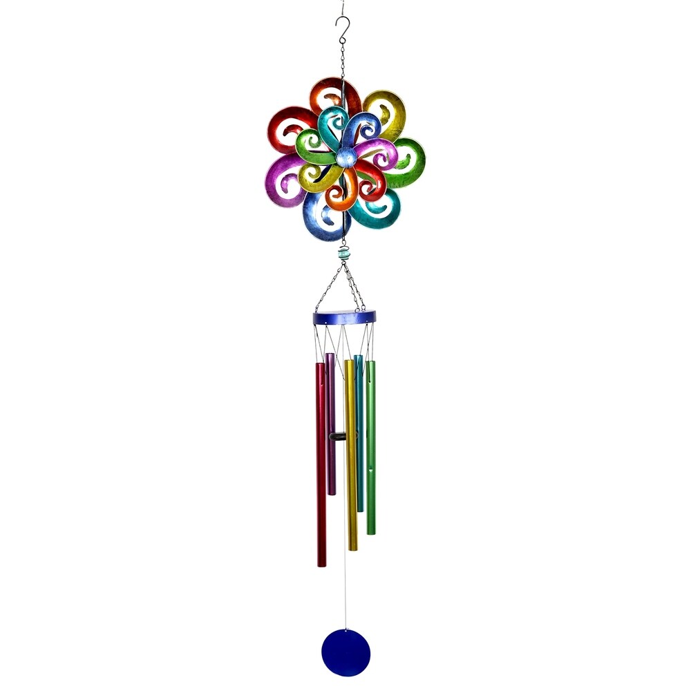 Rainbow Spinning Wind Chime