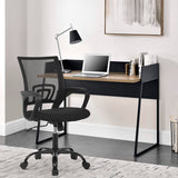 Ralap Modern Black Ergonomic Swivel Office Chair with Mesh Back by Furniture of America