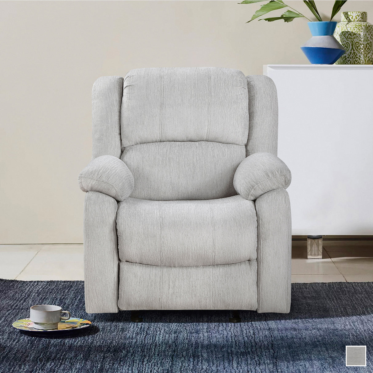 Raleigh Chenille Manual Glider Reclining Chair
