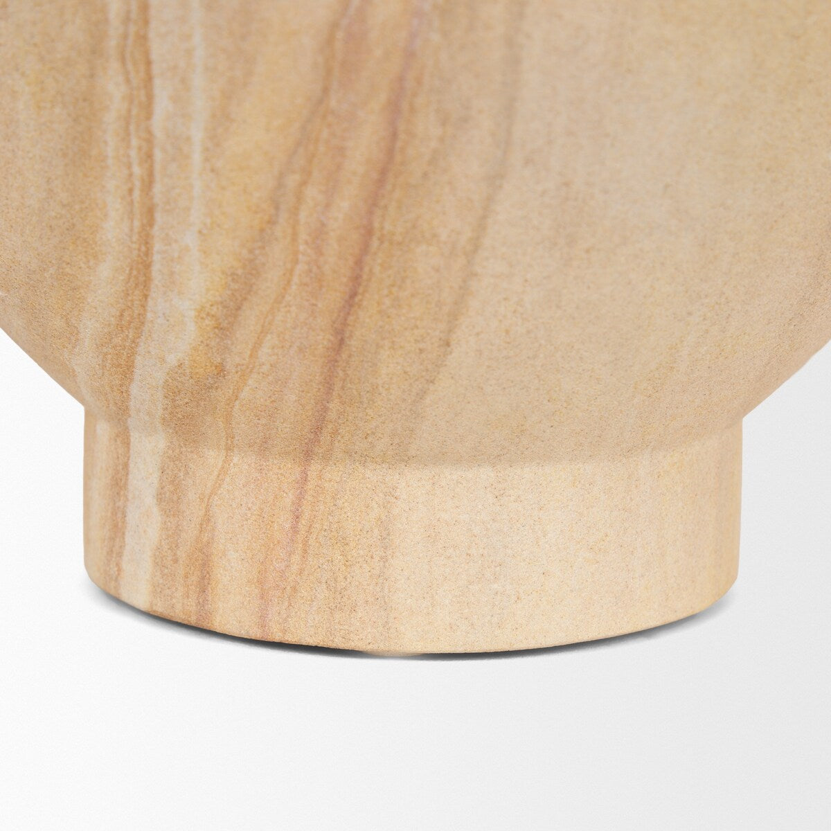 Ramira Beige Sandstone Decorative Pedestal Bowl