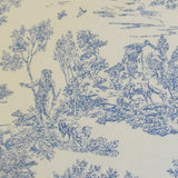 Ramira Toile Feather Filled Denim Throw Pillow