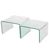 Ramona Glass Accent Nesting Tables (Set of 2) by Christopher Knight Home