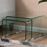 Ramona Glass Accent Nesting Tables (Set of 2) by Christopher Knight Home