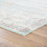Ranya Medallion Teal/ White Area Rug - 4' x 6'