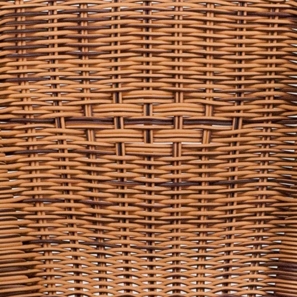 Rattan Bamboo-Aluminum Patio Chairs (Set of 3)