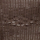 Rattan Bamboo-Aluminum Patio Chairs (Set of 3)