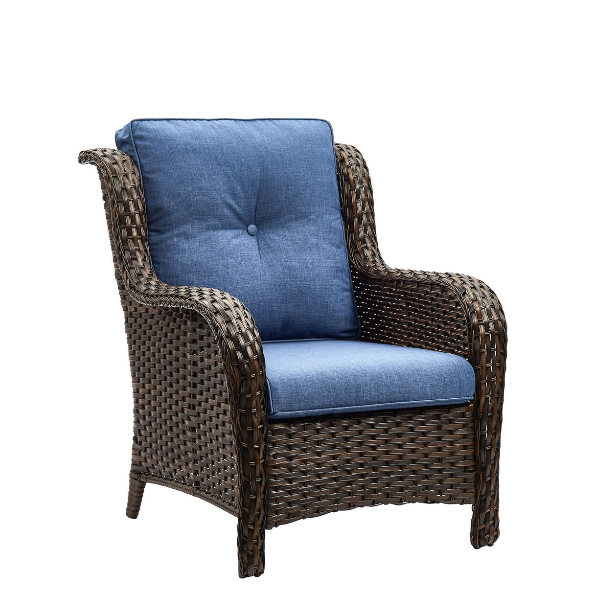 Gymojoy Outdoor Patio Rattan Chairs with Cushions Set of 2