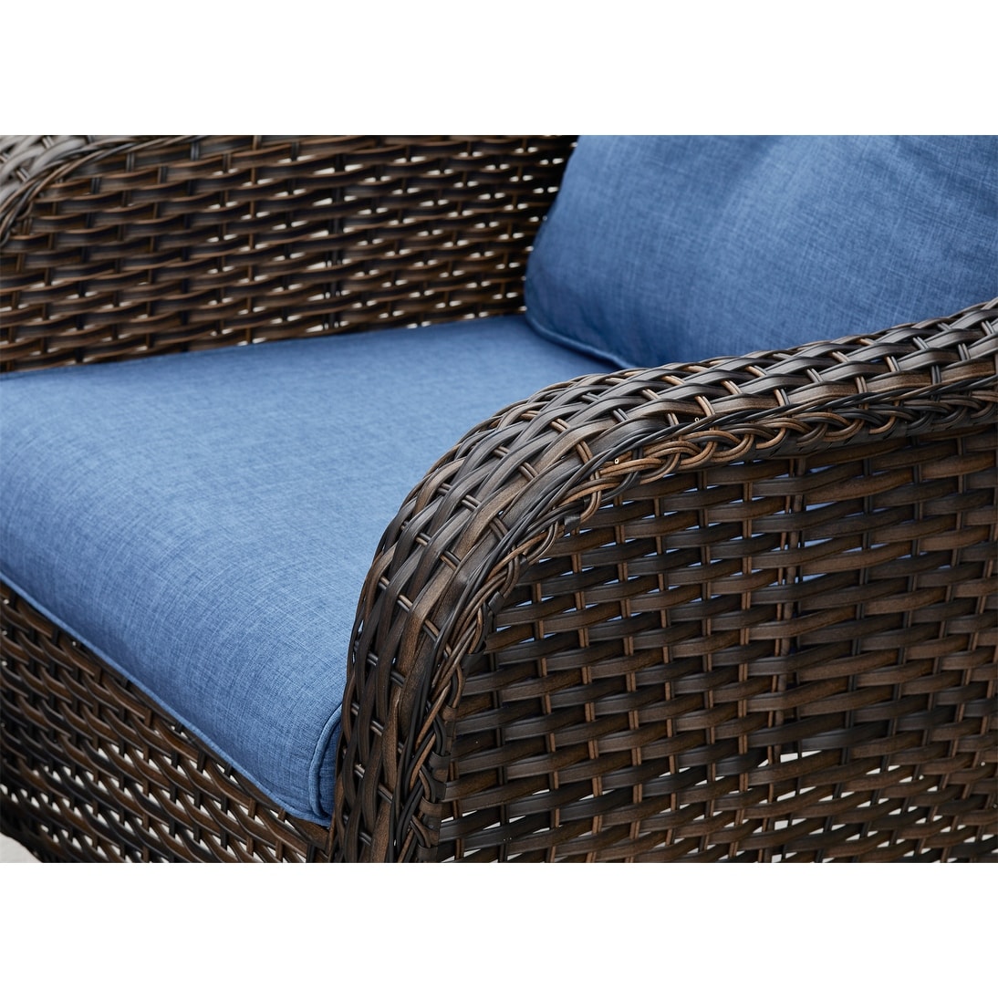 Gymojoy Outdoor Patio Rattan Chairs with Cushions Set of 2