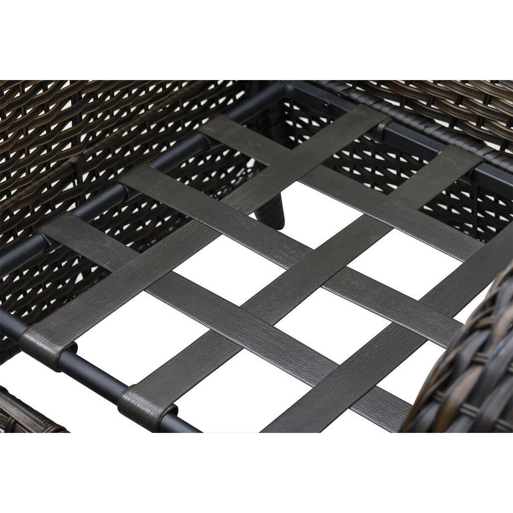 Gymojoy Outdoor Patio Rattan Chairs with Cushions Set of 2