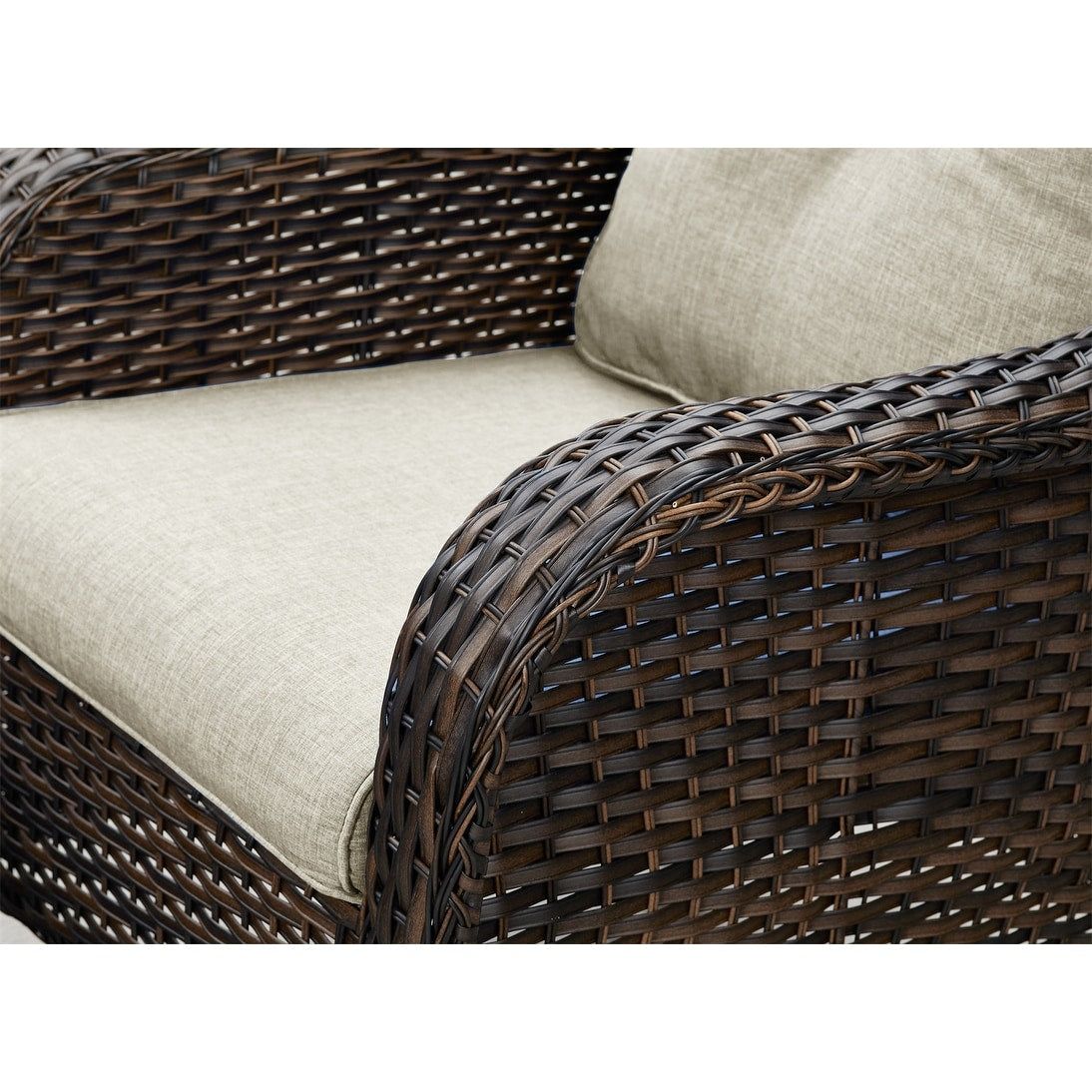 Gymojoy Outdoor Patio Rattan Chairs with Cushions Set of 2