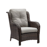 Gymojoy Outdoor Patio Rattan Chairs with Cushions Set of 2