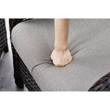 Gymojoy Outdoor Patio Rattan Chairs with Cushions Set of 2
