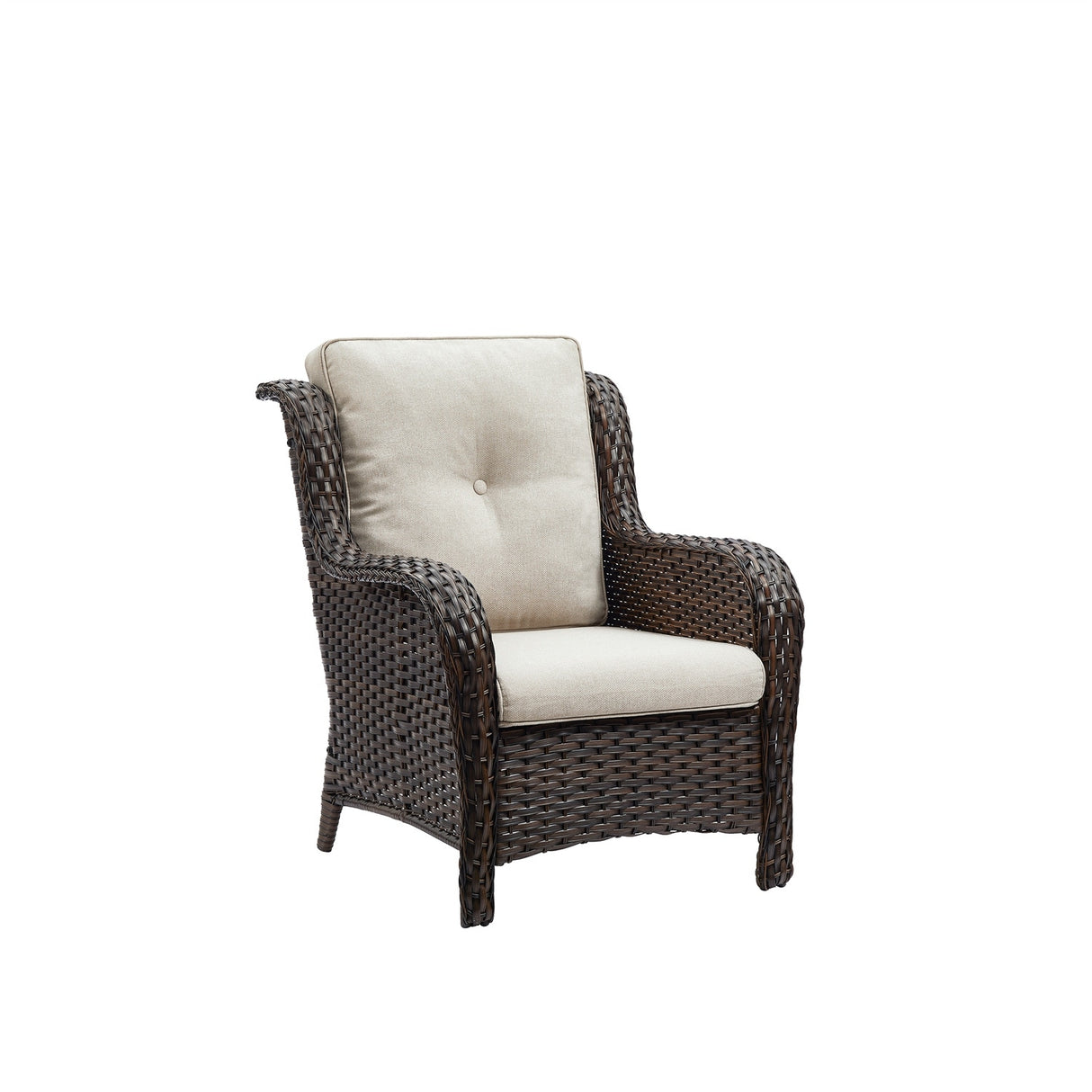 Gymojoy Outdoor Patio Rattan Chairs with Cushions Set of 2